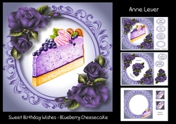 Sweet Birthday Wishes - Blueberry Cheesecake