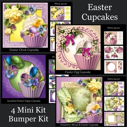 Easter Cupcakes - 4 Mini Kit Bumper Kit