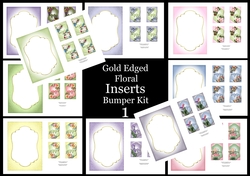 Gold Edged Floral Inserts Bumper Kit 1