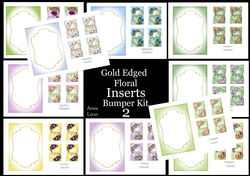 Gold Edged Floral Inserts Bumper Kit 2