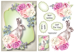 The March Hare & Beautiful Blooms A5