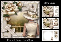Pearls & Bows - Ivory Rose