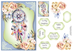 Watercolour Dreamcatcher A5