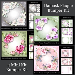 Damask Plaque Bumper Kit