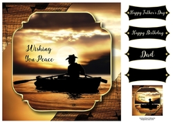 Wishing You Peace - Male Fishing 8x8