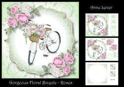 Gorgeous Floral Bicycle - Roses
