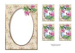 Beautiful Blue Tit & Blooms Insert