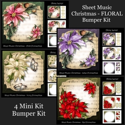 Sheet Music Christmas - Floral Bumper Kit