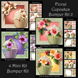 Floral Cupcakes Bumper Kit 2