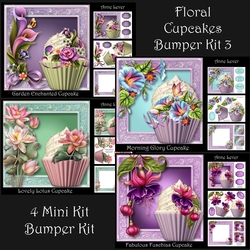 Floral Cupcakes Bumper Kit 3