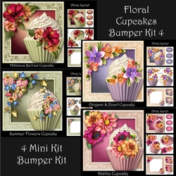 Floral Cupcakes Bumper Kit 4