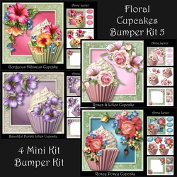 Floral Cupcakes Bumper Kit 5