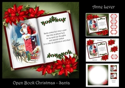 Open Book Christmas - Santa