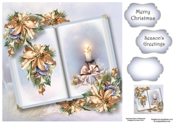 Open Book Christmas - The Candle 8x8