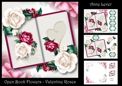 Open Book Flowers - Valentine Roses