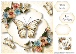 Beautiful Butterfly - Magic Garden 8x8