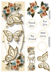 Beautiful Butterflies - Magic Garden Lge DL