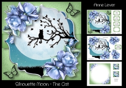 Silhouette Moon - The Cat
