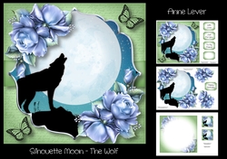 Silhouette Moon - The Wolf