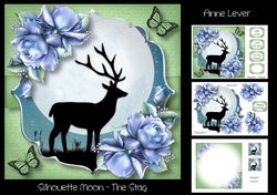Silhouette Moon - The Stag