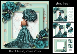 Floral Beauty - Blue Roses