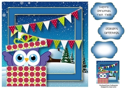 Christmas Owl - Surprise! 8x8