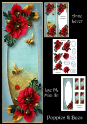 Poppies & Bees Lge DL
