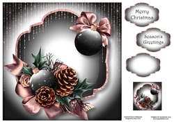 Rose Gold Christmas 2 8x8
