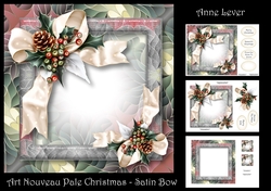Art Nouveau Pale Christmas - Satin Bow
