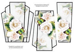 White Begonias - Art Deco Stacker