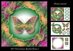 Art Nouveau Butterflies 1