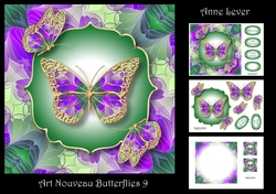 Art Nouveau Butterflies 9