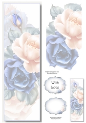 Lge DL Faded Roses