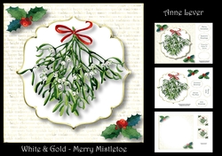 White & Gold - Merry Mistletoe