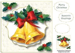 White & Gold - Christmas Bells 8x8