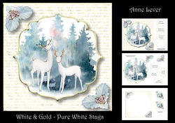 White & Gold - Pure White Stags