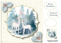 White & Gold - Pure White Stags 8x8