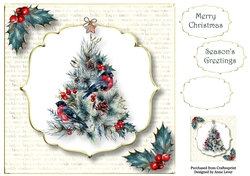 White & Gold - The Woodlands Christmas Tree 8x8