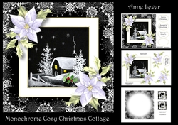Monochrome Cosy Christmas Cottage