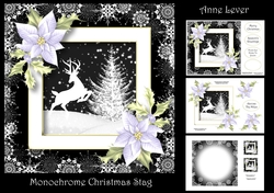 Monochrome Christmas Stag
