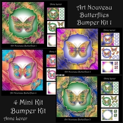 Art Nouveau Butterflies Bumper Kit 1