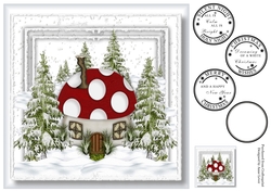 The Mushroom Winter Home 8x8