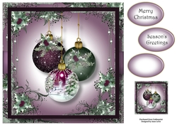 Beautiful Bauble Trio 8x8