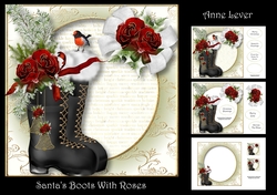 Santas Boots With Roses
