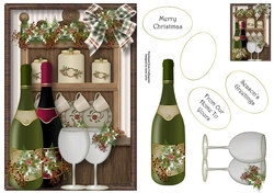 The Kitchen At Christmas - Time For Wine A5
