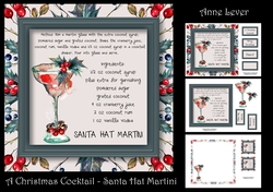A Christmas Cocktail - Santa Hat Martini