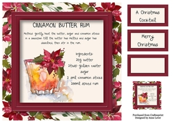 A Christmas Cocktail - Cinnamon Butter Rum 8x8