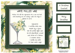 A Christmas Cocktail - White Mulled Wine 8x8