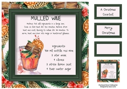 A Christmas Cocktail - Mulled Wine 8x8