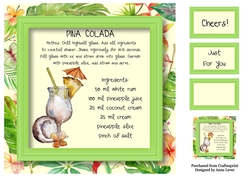 Classic Cocktails - Pina Colada 8x8
